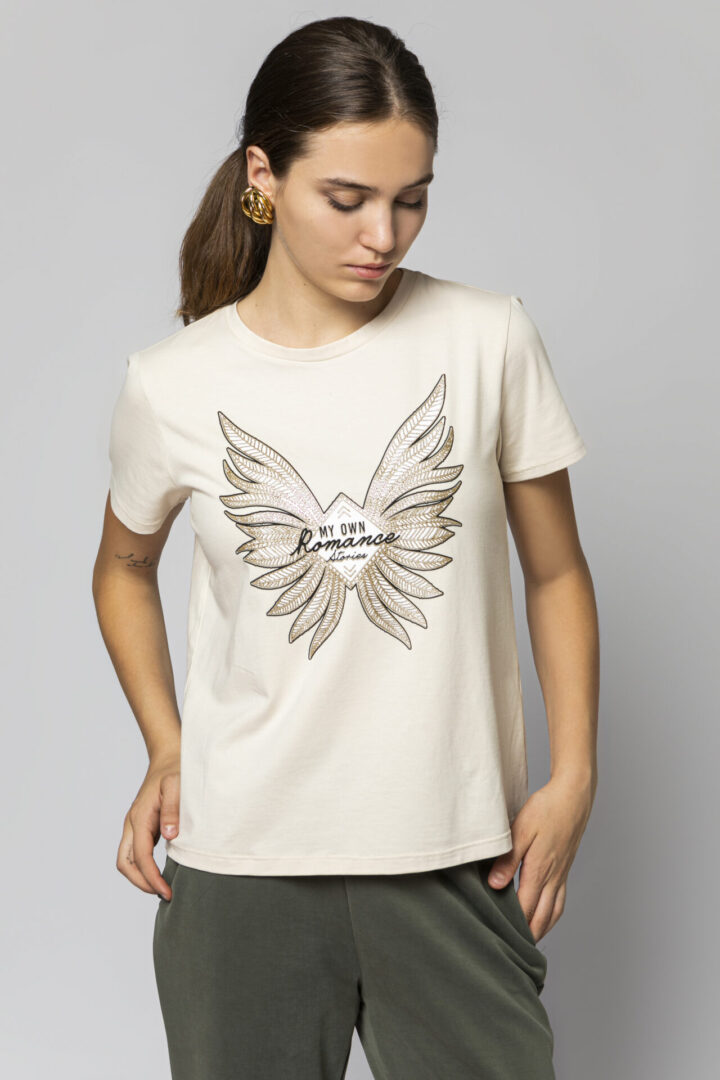 T-SHIRT ΜΕ ΤΥΠΩΜΑ