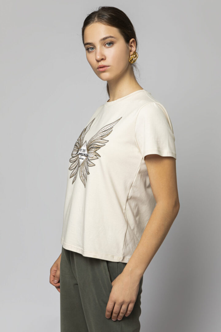 T-SHIRT ΜΕ ΤΥΠΩΜΑ - Image 2