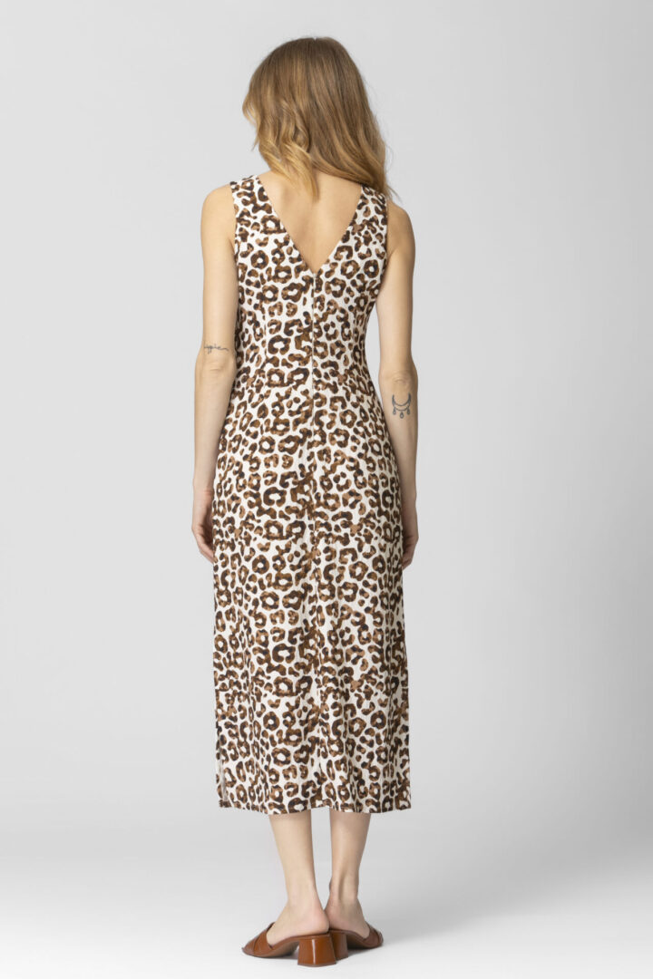 ΜΑΚΡΥ ΑΜΑΝΙΚΟ ΦΟΡΕΜΑ ΜΕ ANIMAL PRINT - Image 3